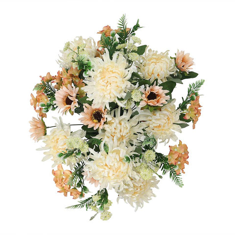 Artificial Peony Duchess with Daily Flower Champagne