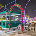 outdoor flower arch