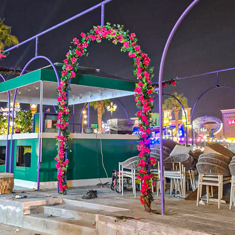 outdoor flower arch