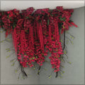 Faux flower wall hanging