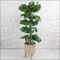 Faux grape plant with realistic greenery