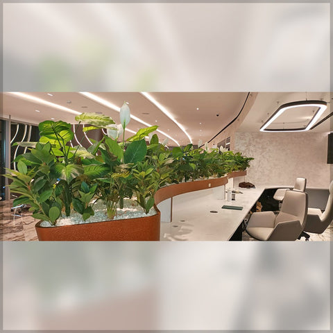 faux plants for office decor