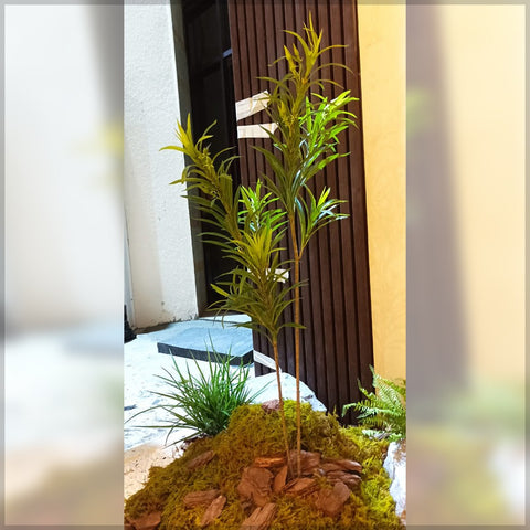 low maintenance artificial garden decor
