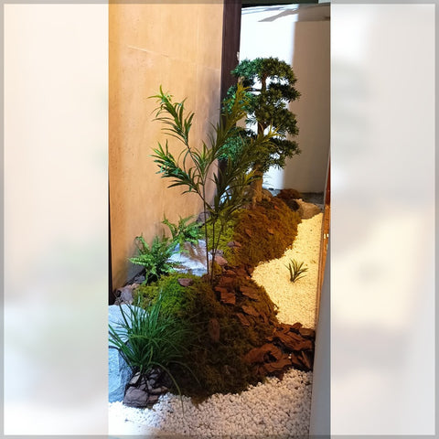 fake plants outdoor landscape design