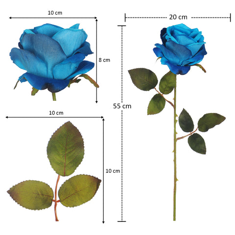 Realistic artificial rose stems