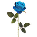 Artificial long stem roses for home decor