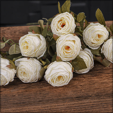 2-Pack Artificial 5heads Silk Single Stem Flowers