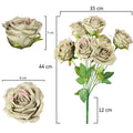 Silk flower roses