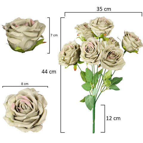 Silk flower roses