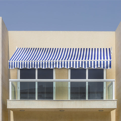 Waterproof shade for outdoor spaces providing UV protection