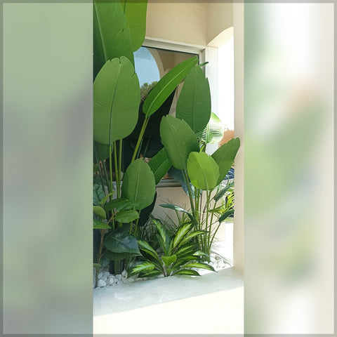 banana artificial tree decor