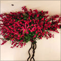 Artificial bougainvillea wall decor