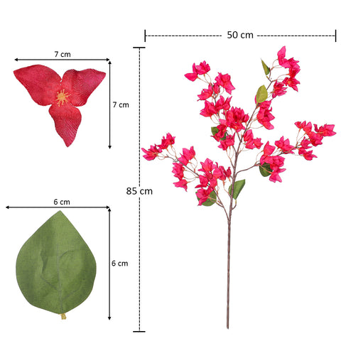 Faux Bougainvillea Flower Stem