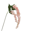artificial vine hydrangea flowers pink