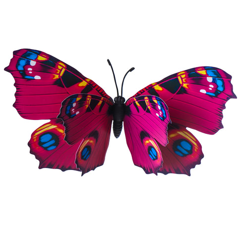 Colorful butterflies on sticks
