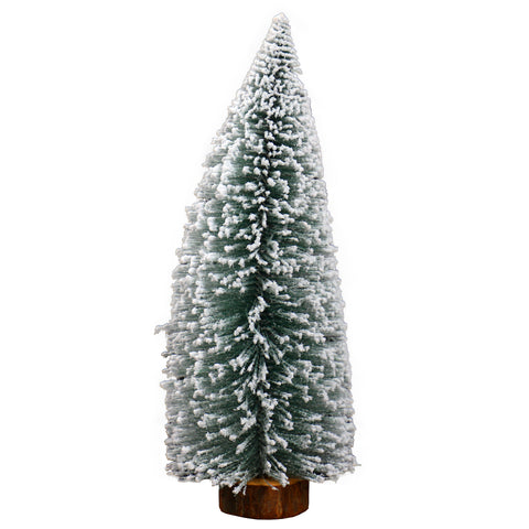 1Pack/ Piece Miniature Frosted Fake Christmas Tree  (Other Decoration Items not Included)