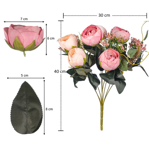 Silk Cabbage Rose Arrangement