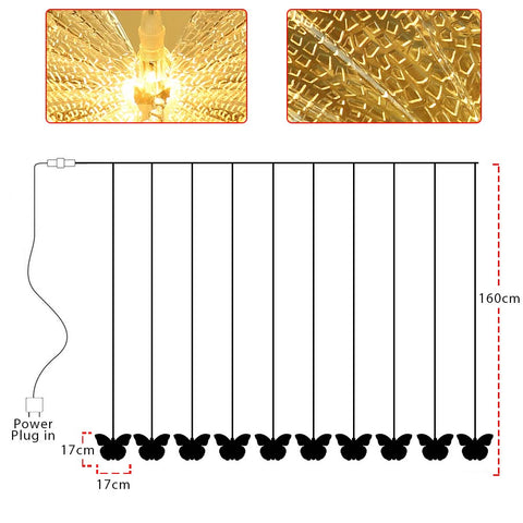 Modern LED bee pendant light