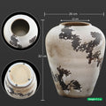 Dark brown vase