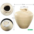 Ceramic cream jar