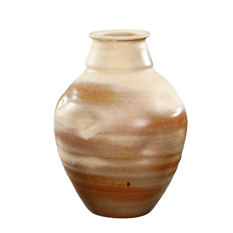 Terracotta Colored Ceramic Vase