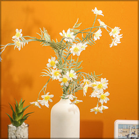 Faux chamomile flowers for decor