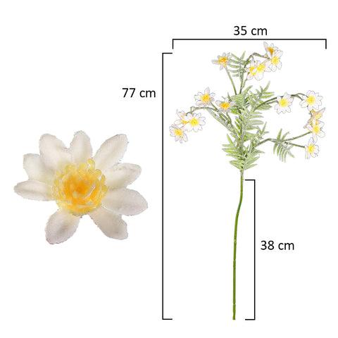 Silk chamomile flowers