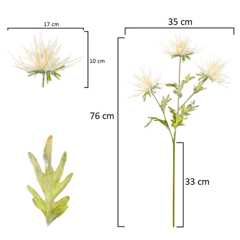 Silk Chrysanthemums for Home Decor