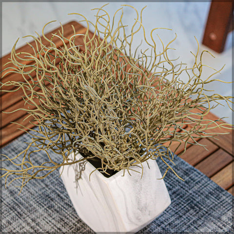 Artificial curly coral branches for coastal-inspired interiors