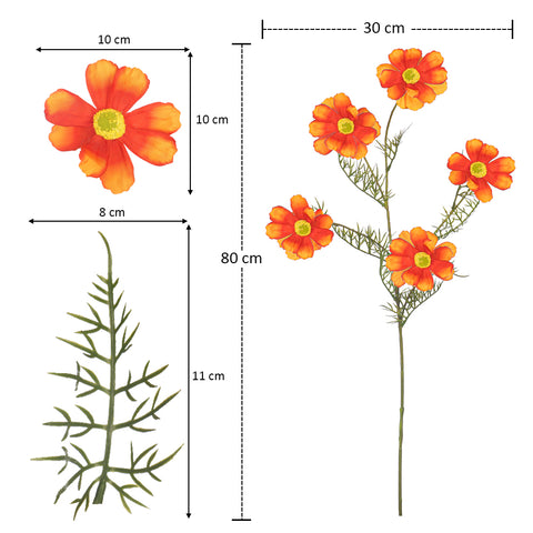 Cosmos flowers artificial bunch