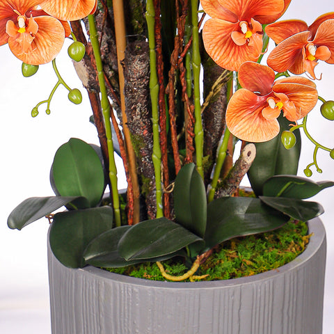 Faux orchids