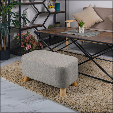 Solid Wood Legs Footstool