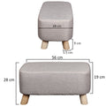 Solid Wood Legs Footstool