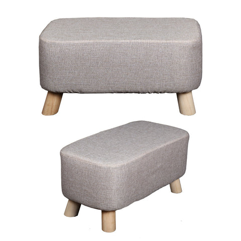 Solid Wood Legs Footstool