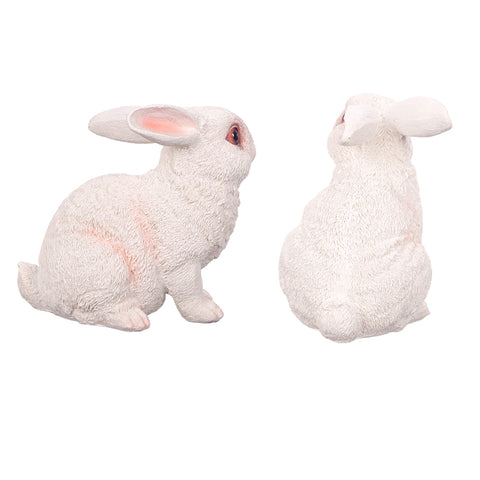 Stone rabbit garden ornaments
