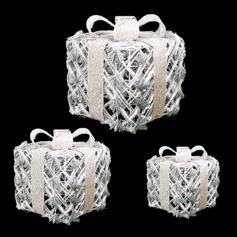 Decorative Christmas Giftbox Set of 3