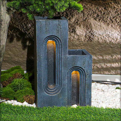 glowing plant containers