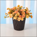 Large outdoor artificial flowers in pots