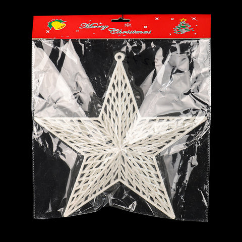 Hanging white stars for decor