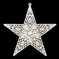 White star hanging ornaments
