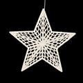 Decorative white hanging stars