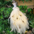 Indoor peacock statue