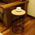 wooden side table, side table