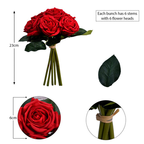 artificial real touch rose flowers