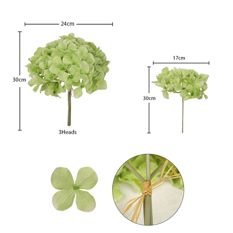 Faux Hydrangea Flowers