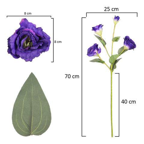 Artificial eustoma flower bunch