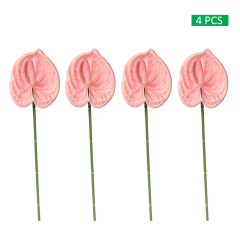 4pcs Artificial Mini Anthurium Flower