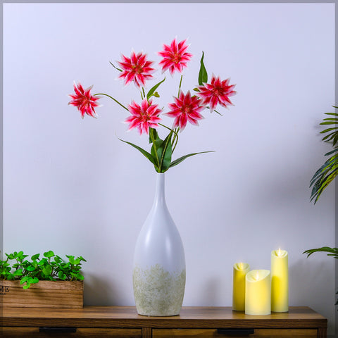 silk sunflower with long stem