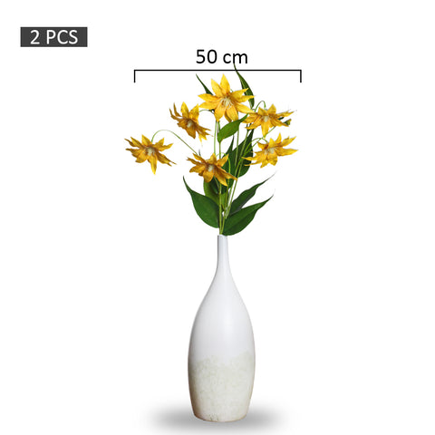 silk sunflower long stems bundle