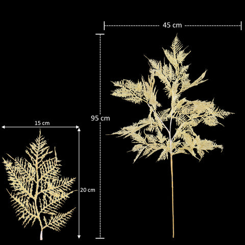 Fake fern leaves for arrangements